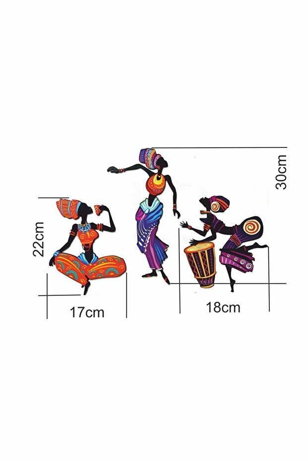 Afro Afrikalı Dansçı Kadın Duvar Tablosu - 2