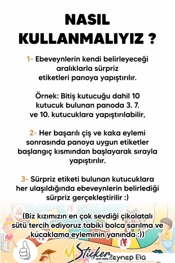 Eğlenceli Ve Eğitici Tuvalet Eğitimi Sticker Panosu 29x42cm - 4