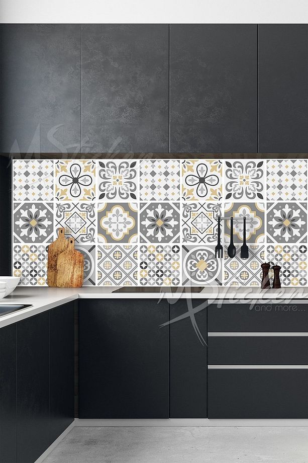 Mutfak Tezgahı Arkası Folyo Kaplama (laminasyonlu) Mutfak Banyo Dolap Duvar Cam Kaplama - 1