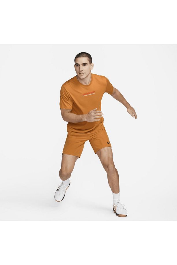 Pro Dri-Fit Flex Rep 3.0 Unlined Training Turuncu Erkek Şort - 4
