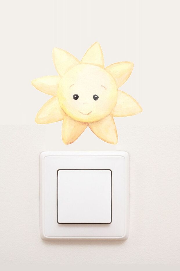 ملصق مقبس لطيف - الشمس - 1