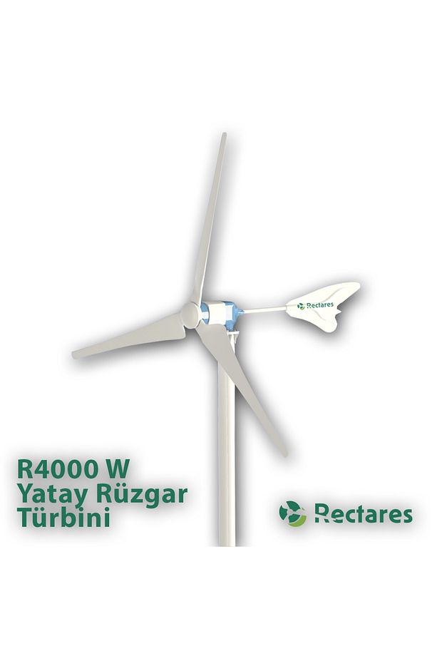 R4000 W Yatay Rüzgar Türbini 4000 W-24 V + Şarj Kontrol + Anemometre + Dumpload - 2