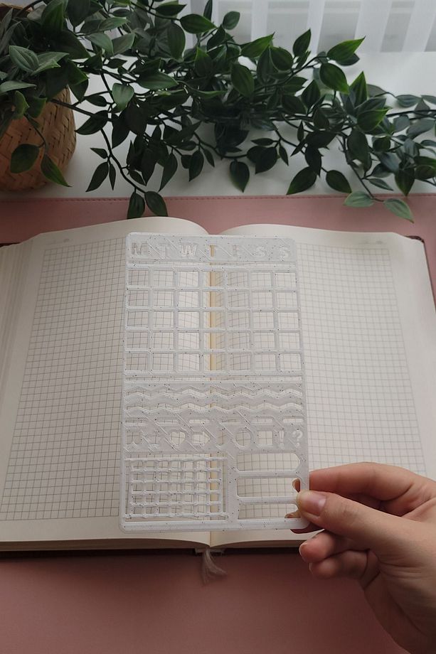Bullet Journal Planlayıcı ve Tasarım Şablon Cetvel Set - 3