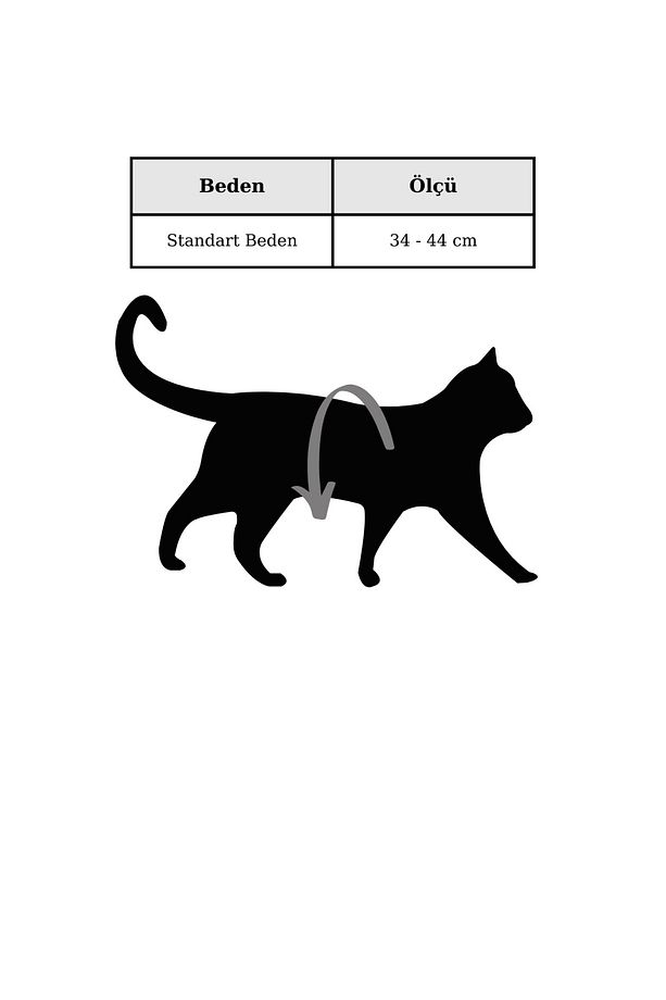 Shadow Soft Kedi Göğüs Tasma Seti - 4