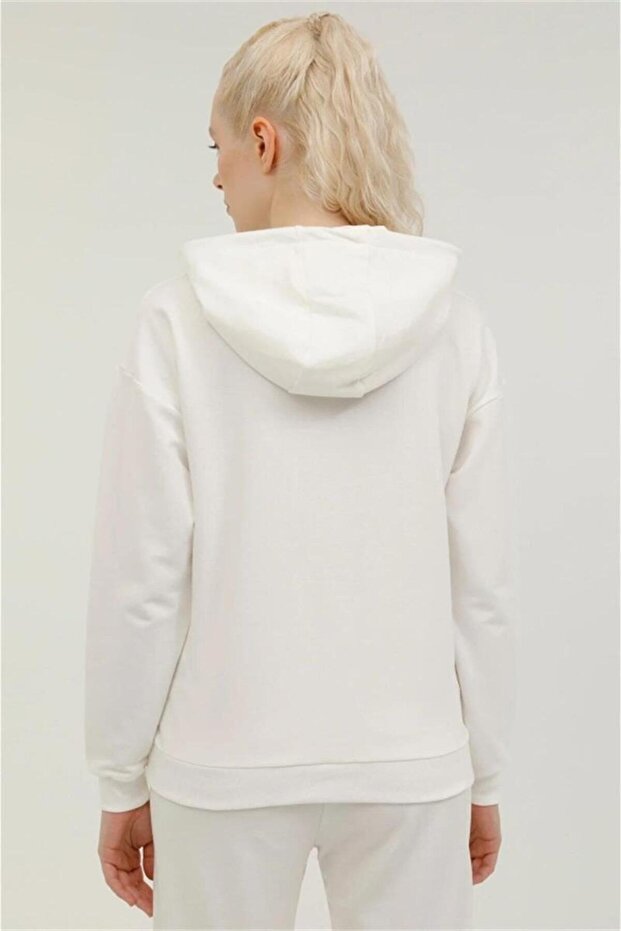 17sn80 Yazılı Kapusonlu Basıc Hoodıe - 3