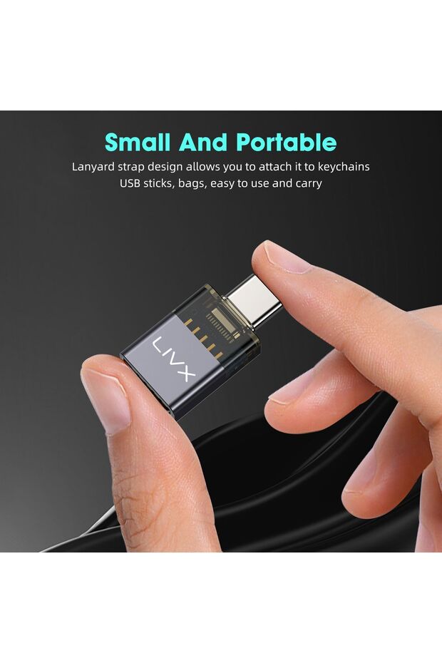 Type C to USB3.2 Çevirici Dönüştürücü OTG 10Gbps Ultra Hızlı Veri Aktarımı OTGDM - 8