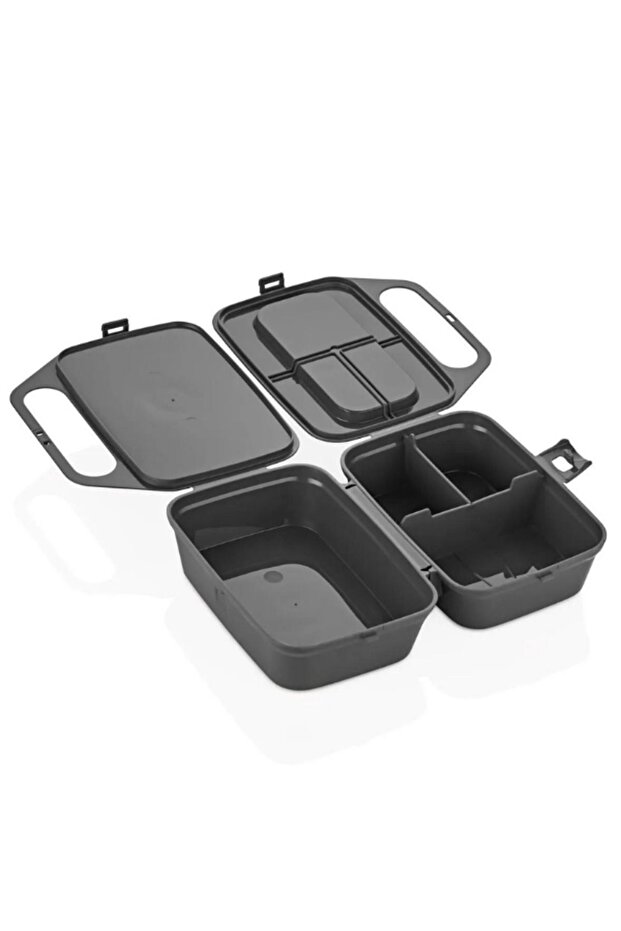 Portable Patterned Lunchbox - 4 Compartment Lunch Box and Food Storage Container - 3