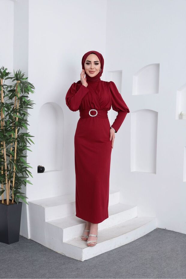 ÇAPRAZ SUKUBA TESETTÜR ELBİSE - 4