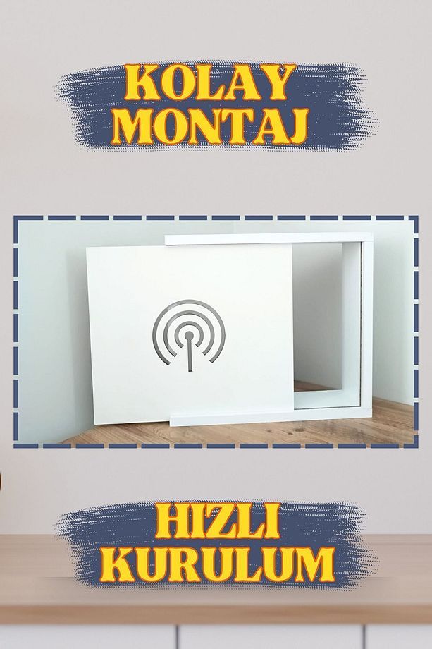 Hotspot Desenli Modem/sigorta Saklama Kutusu, 40cm X 33cm - 5