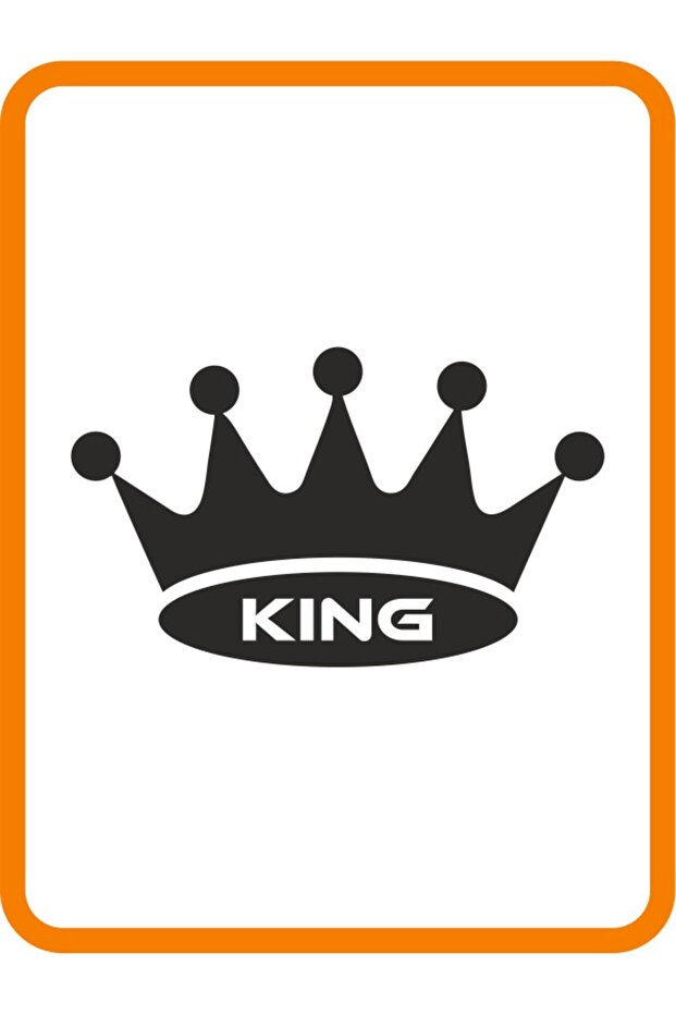 King Auto Sticker - Black Motor Sticker, 25x15 Cm