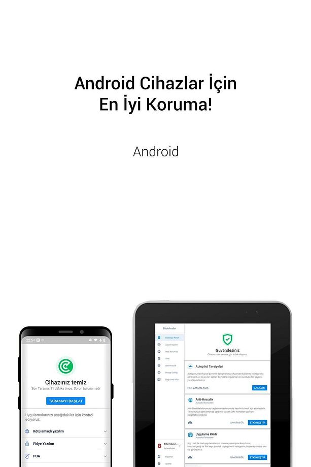 Mobile Security For Android 1 Kullanıcı 1 Yıl - Türkçe Son Sürüm Antivirüs Yazılımı - 2
