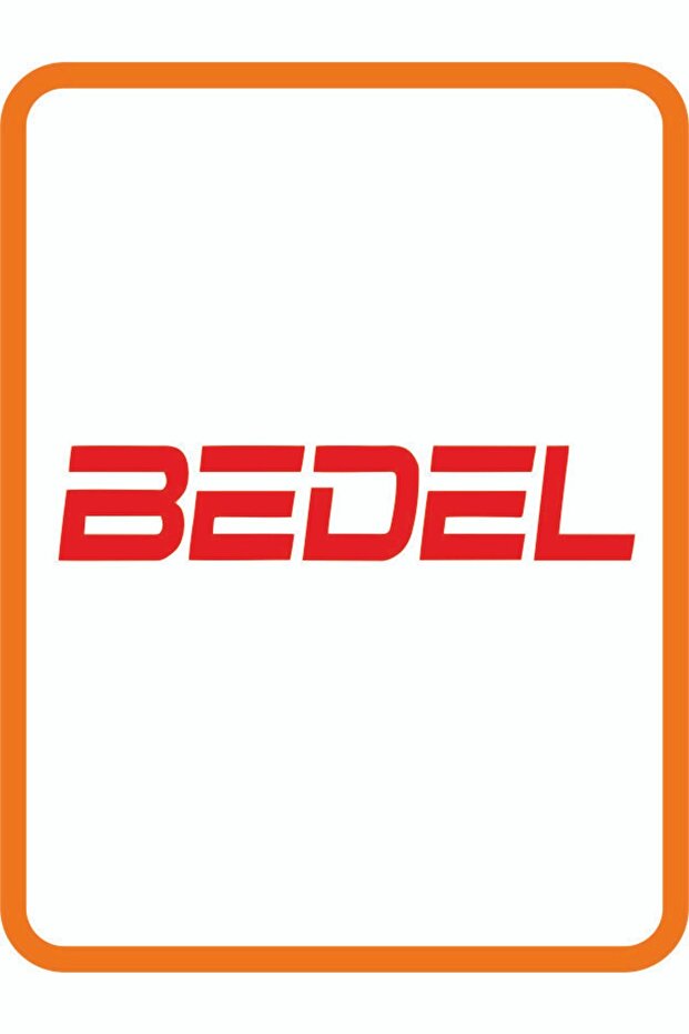 ملصق سيارة "Bedel" أحمر - محرك 20x4 سم