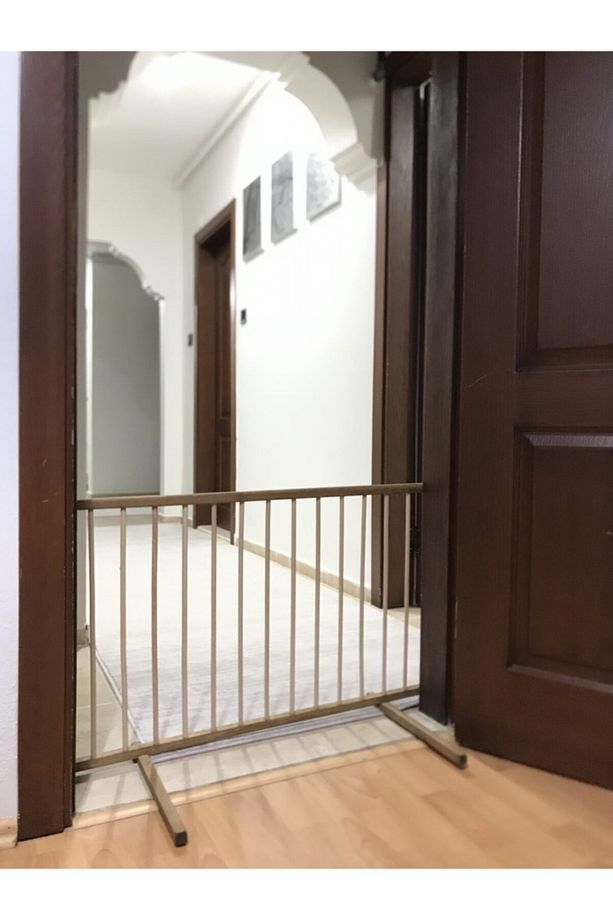 Ahşap Kapı Önü Bariyer Güvenlik Kapısı  Kapı Önü Çit - 3