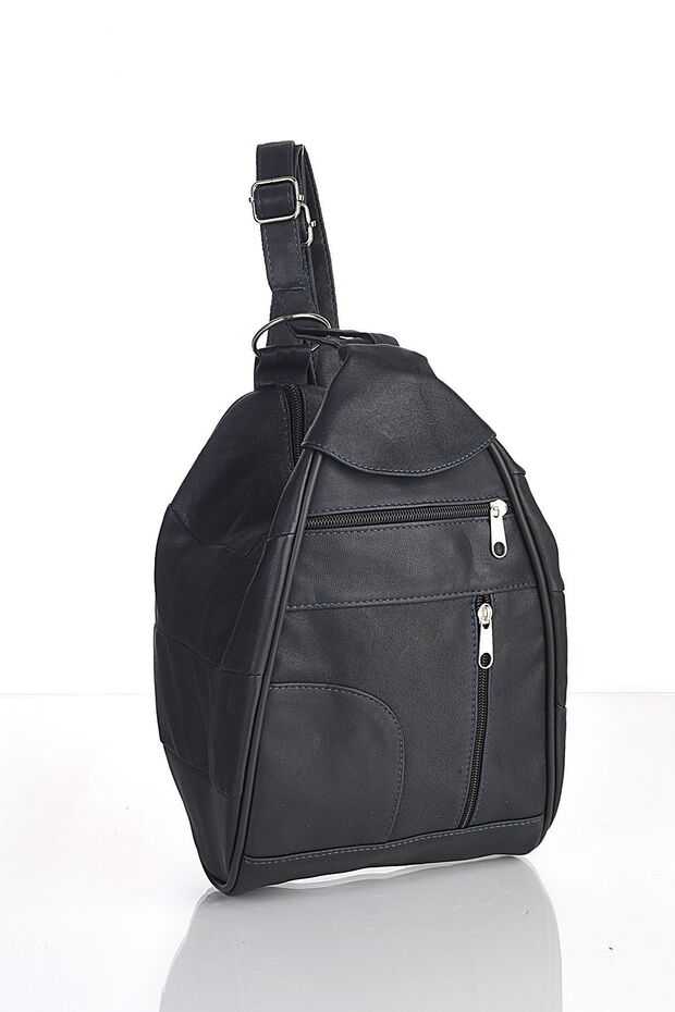 حقيبة ظهر صغيرة من الجلد الطبيعي من أمور - 1