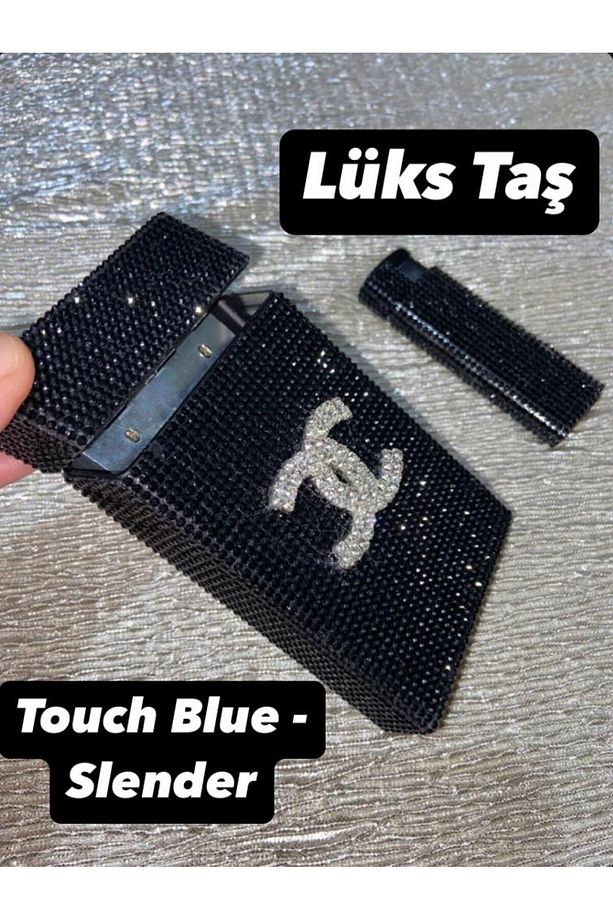 Sigara Kutusu & Çakmak Slender Boy Sigaralar Icin Touch Blue - 1