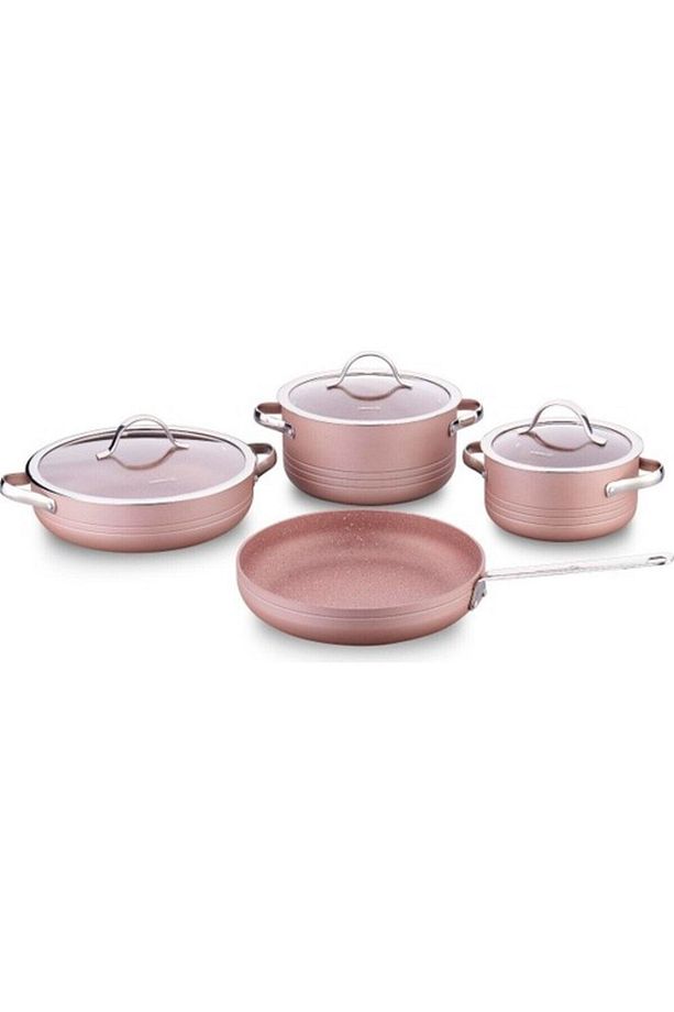 A2619 Linea 7 Parça Tencere Seti Rosegold - 2