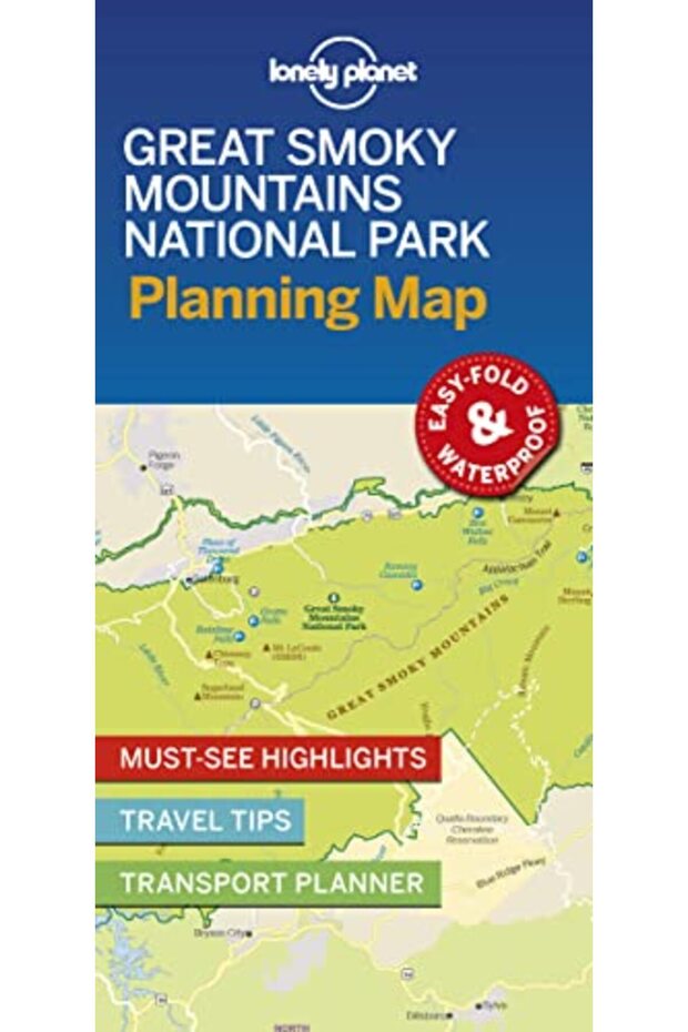 Lonely Planet Great Smoky Mountains National Park Planning Map