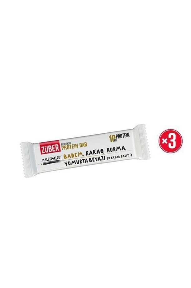 Protein Bar Bademli 40g X 3 Adet - 1