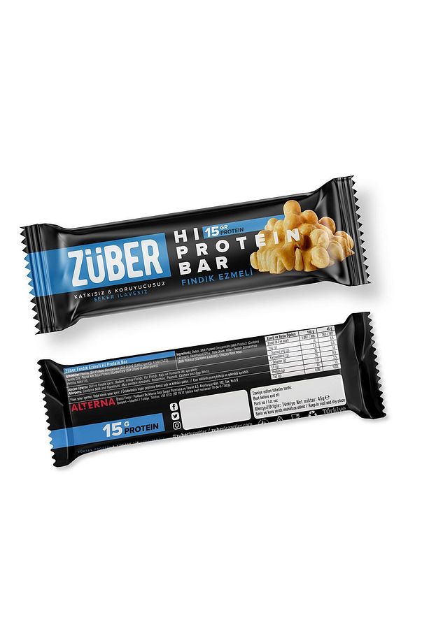 Yüksek Protein Bar Fındık Ezmeli 45g X 3 Adet - 4