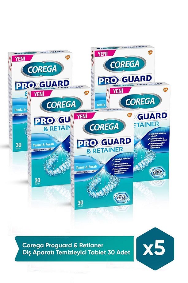Proguard & Retianer Diş Aparatı Temizleyici Tablet 150 Adet (30X5) Cbkshop - 1