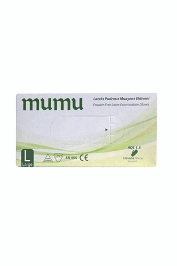 Latex Powder-Free Exam Gloves -l- 1 Pack