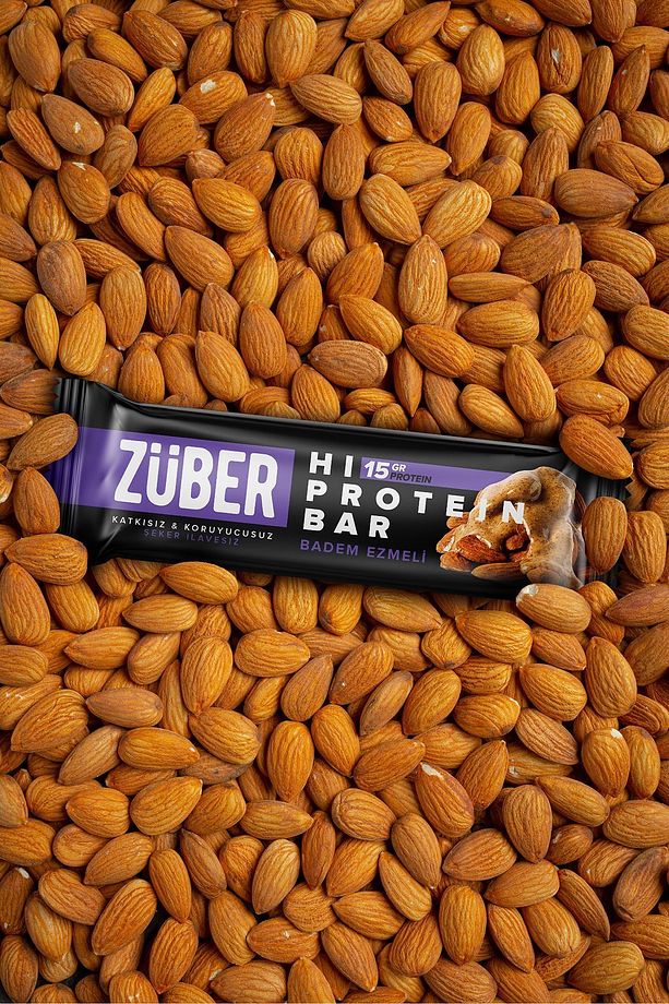 Yüksek Protein Bar Badem Ezmeli 45g X 3 Adet - 2
