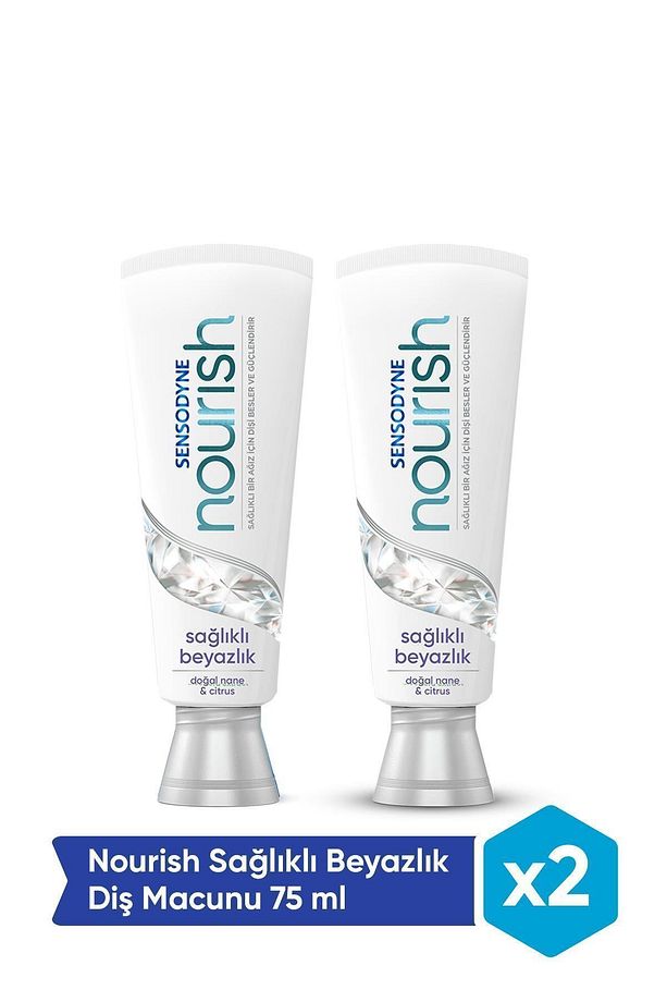 Nourish Sağlıklı Beyazlık Diş Macunu 75 ml x 2 Adet - 1