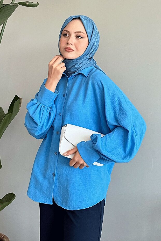 Salaş Basic Mavi Gömlek - 3