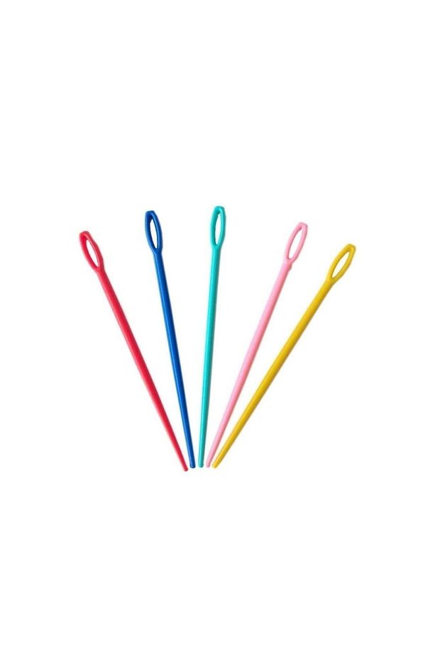 Plastik Yün Iğnesi 9 Cm 6 Adet - 1