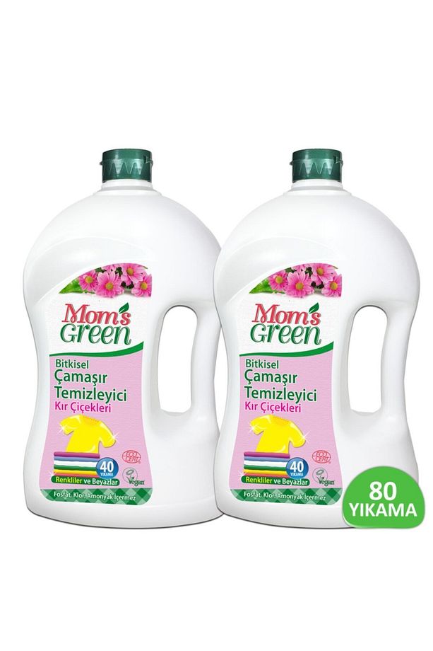 2'li Set - 1500 ml Bitkisel Çamaşır Temizleyici Kır Çiçekleri ( 1500 ml X 2 Adet) - 1