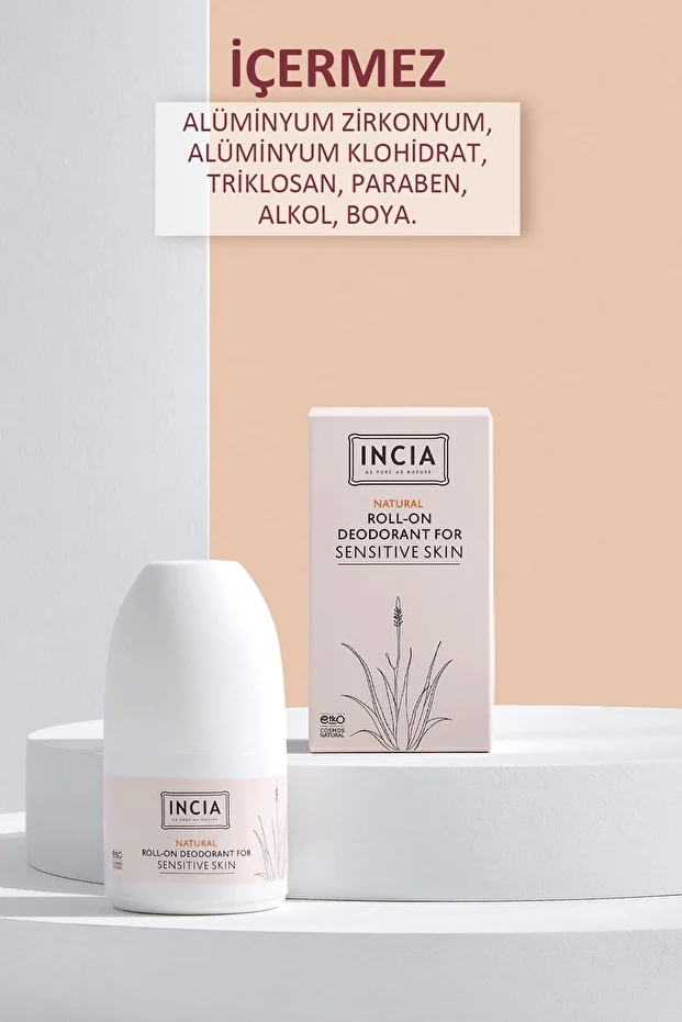 %100 Doğal Roll On Deodorant Hassas Ciltler İçin Ter Kokusu Önleyici Lekesiz 50 ml - 3