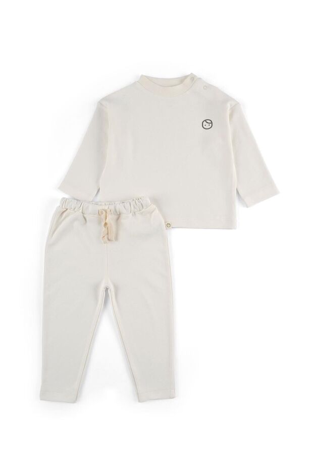 Organic Cotton Baby Set Ecru