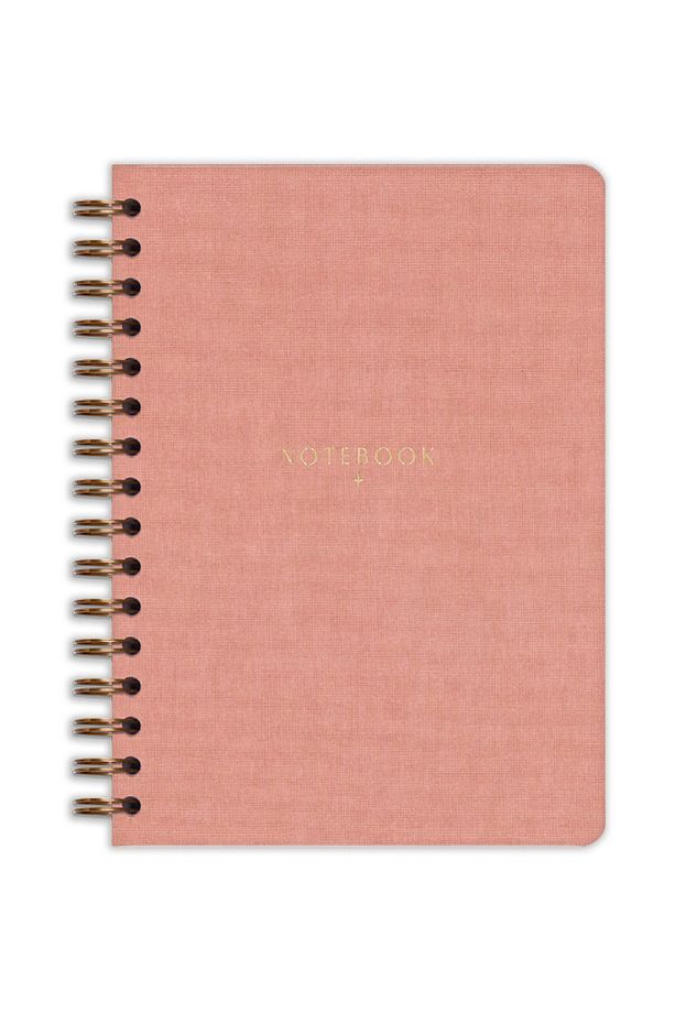 A5 15x21 cm Spiralli Keten Not Defteri Pembe - 6