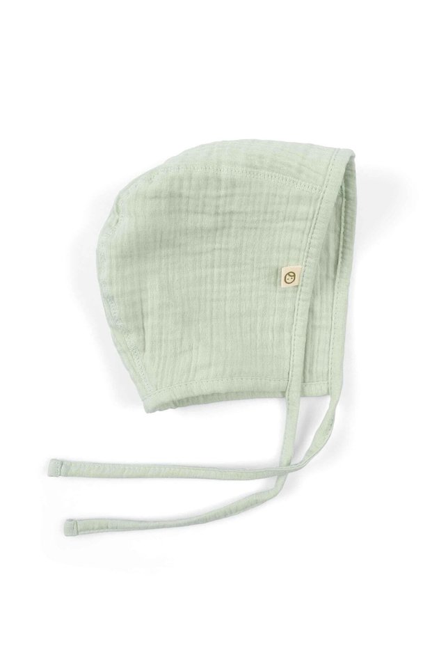 Muslin English Baby Hat Green Organic Cotton