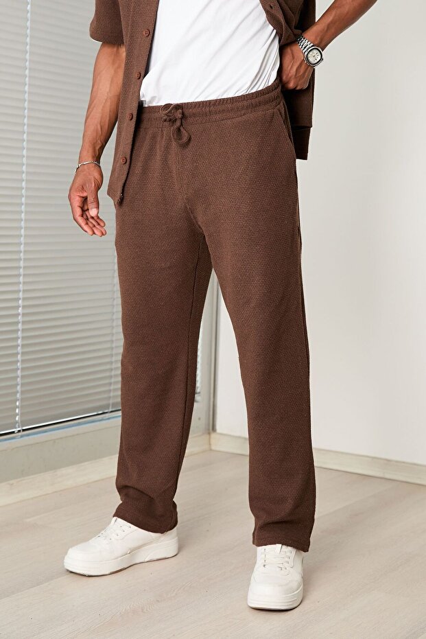 طقم بدلة القهوة للرجال - 3