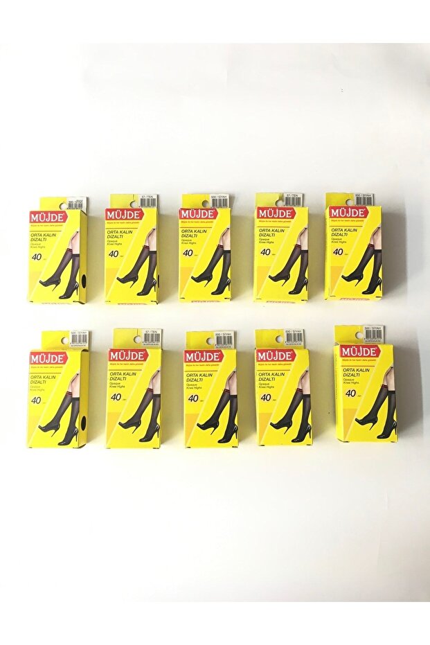 Fit 40 Denim Medium Thick Knee Socks 10 Pack