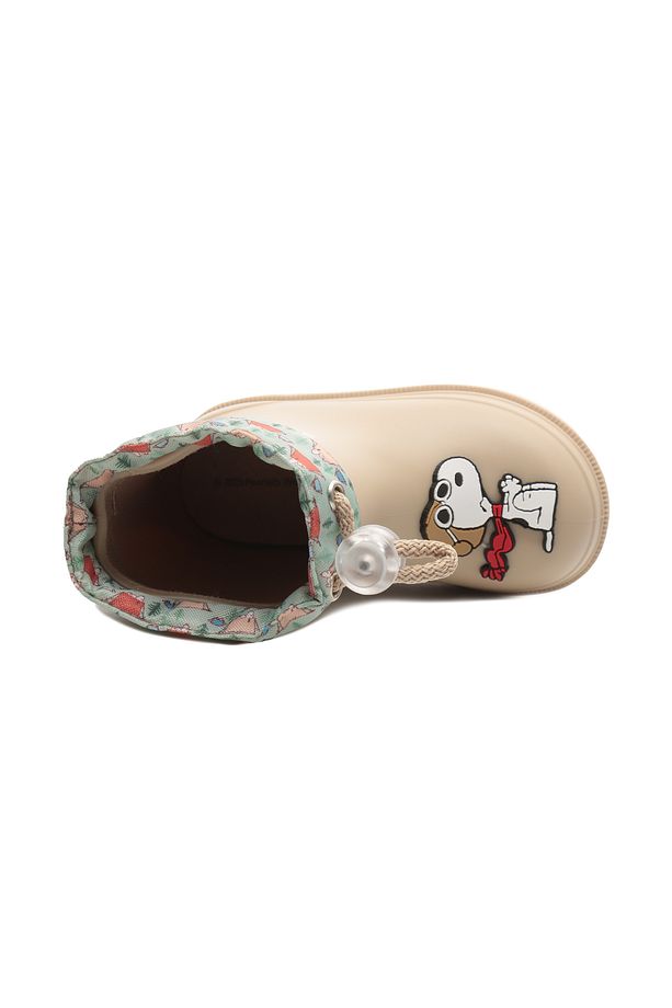W10277-004 W10277 Bımbı Snoopy &amp;ccedil;ocuk Bot Ve &amp;ccedil;izme Krem - 5