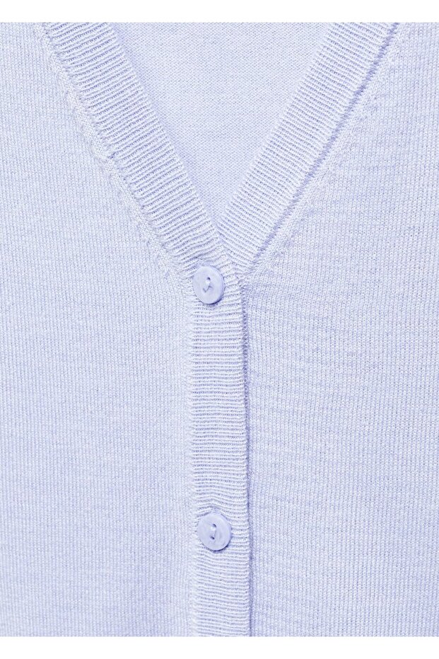 Düğmeli örgü yelek - 5