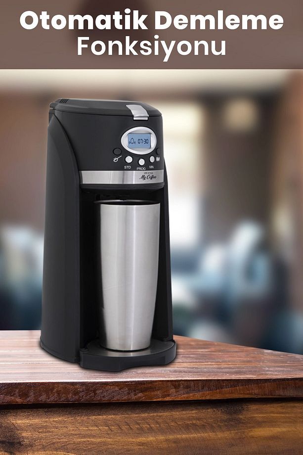 Fresh Kahve Çekirdeği Öğütücülü Dijital Göstergeli Zaman Ayarlı Otomatik Filtre Kahve Makinesi - 2