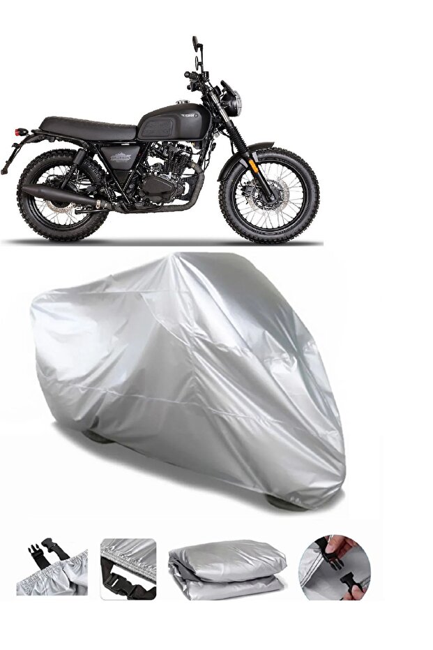 Brixton Felsberg 125 X GRAY WATERPROOF MOTORCYCLE BRAND