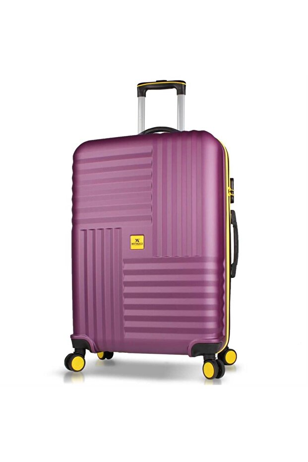 Puzzle Abs Büyük Boy Mürdüm Valiz - 1