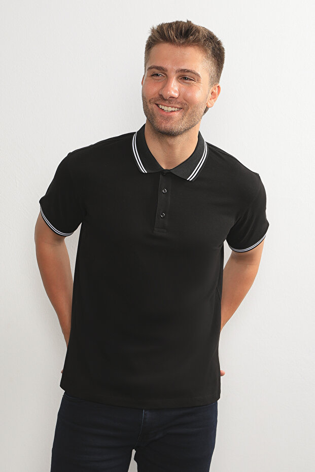 100% Cotton Polo Neck T-Shirt
