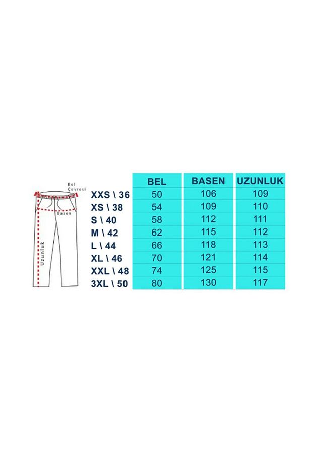 Doktor Hemşire Scrubs Trikoton İndigo Mavi Forma Alt - 3