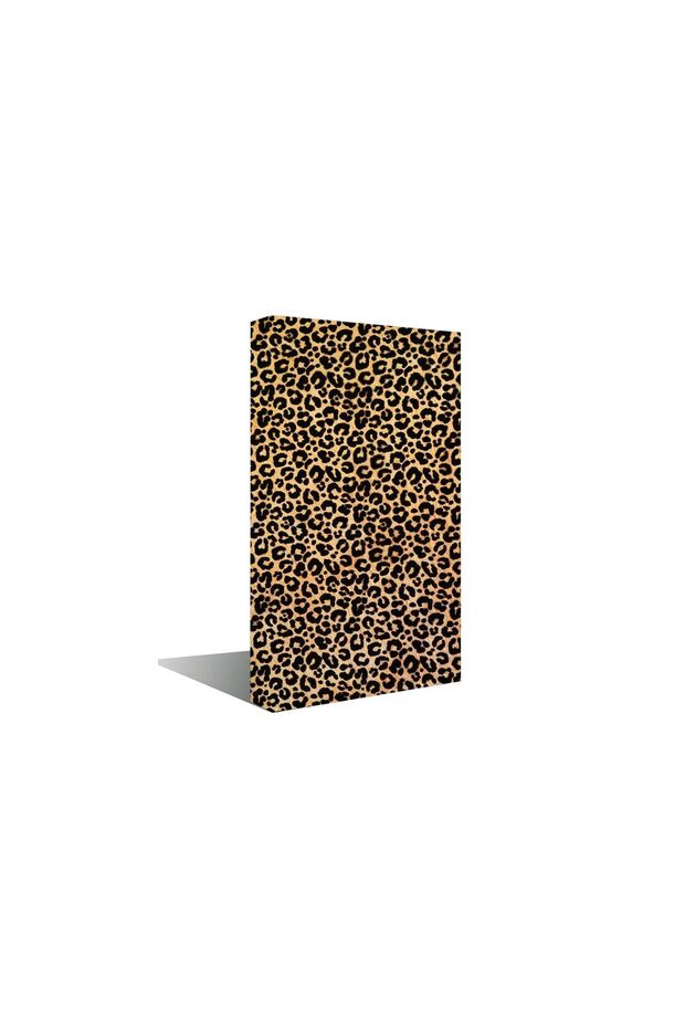 Leopar Desenli Kaplanabilir Yapışkanlı Flok Kaplama Kağıdı - 2
