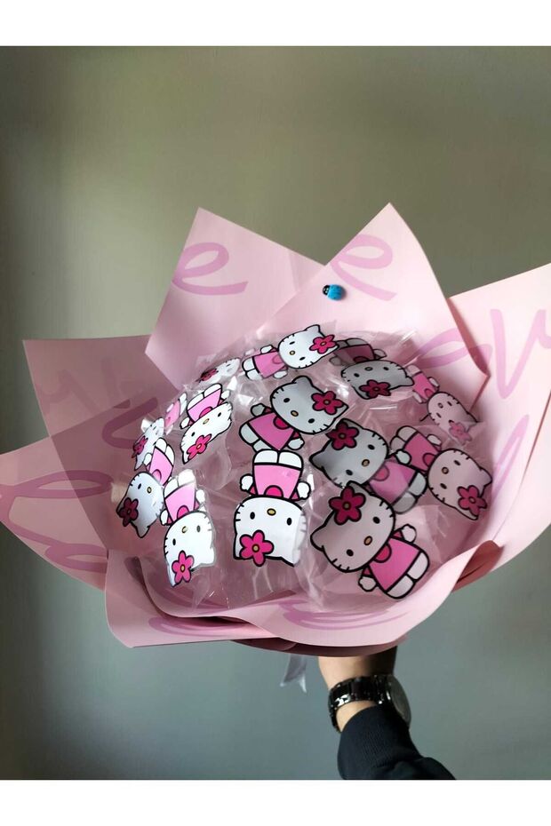 Led Işıklı Hello Kitty Buketi - 5