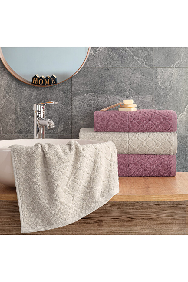 Diana 4 Piece Velvet Boxed Bath Towel Set |   Dowry List |   Bath Towel |   Hand and Face Towel