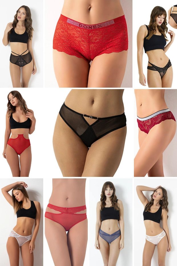 Women's Lace Bikini Panties Pack of 10 Pack of 799 Tl Instead of 439 Tl