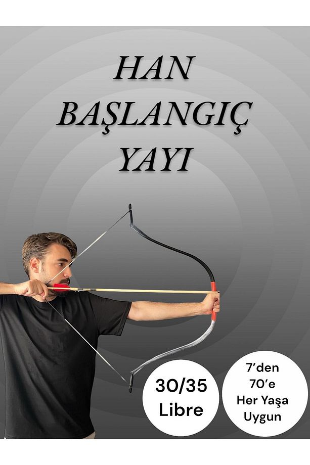 Geleneksel Okçuluk Başlangıç Seti "han" (+3 Ok) } Genç/yetişkin - 4