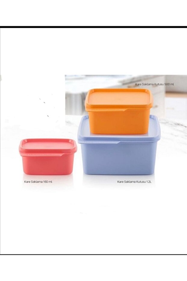 ( mutfak kamp öteberi) kare 3lü set - 1