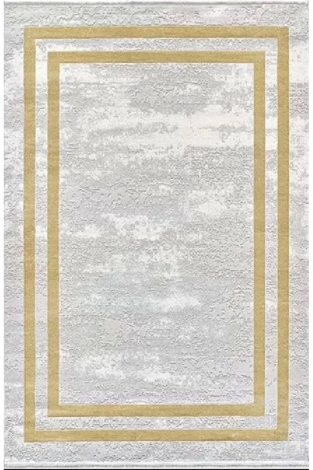 Monet Mt20a Gri Sarı Modern Bambu Halı - 1